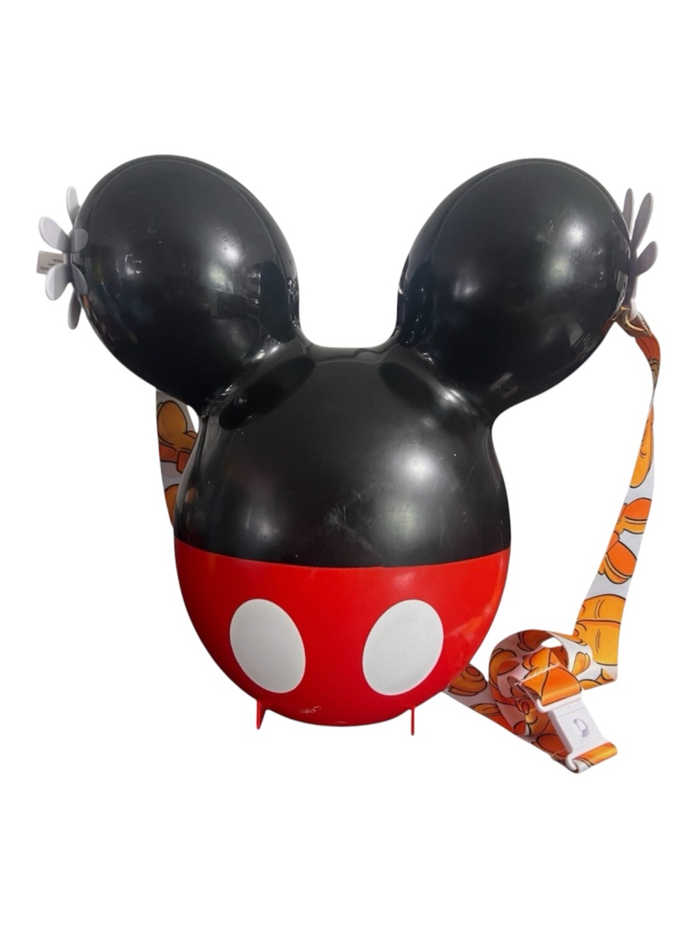 Disney Parks Classic Mickey Mouse Balloon Ears Popcorn Bucket With Strap